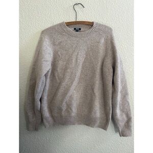 Uniqlo Oatmeal Wool Blend Sweater Women’s Size Large